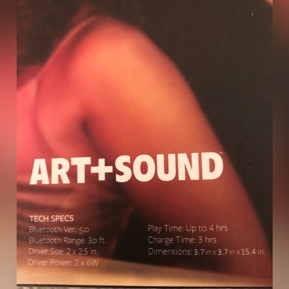 Art & Sound Chromabeat Bluetooth Wireless Tube Speaker NIB - Picture 4 of 6